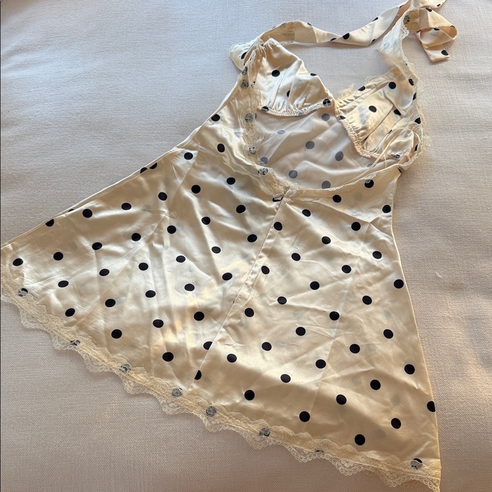 NWT Lioness Polka Dot Halter Mini Dress | SMALL - Picture 11 of 13